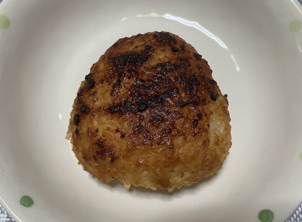 出来上がった焼きおにぎり