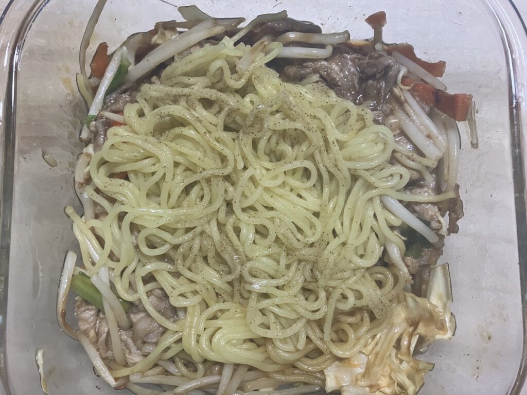 電子レンジで5分ほど加熱した画像